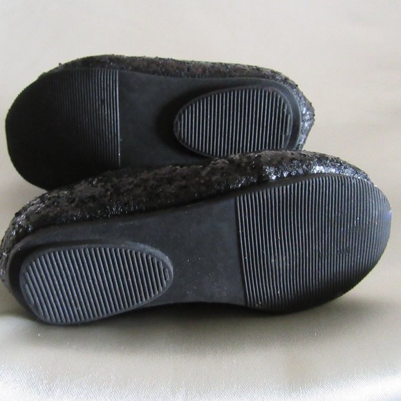 Toddler's size 4 black Sparkle shoes - Picture 4 of 6